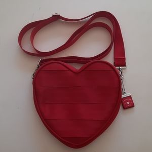 Harveys Seatbelt red heart crossbody